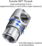 3/4 Inch FXF Heavy Duty Hose Reel Swivel with Grease Zerk - Hose Reel Parts Fitting for Multi-Use Scenarios - Ideal for Home and Industrial Steel Hose Reels - Genuine Super Swivel - Image 3