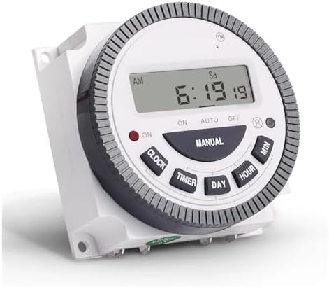 time Relay Digital Timer 12/24hr Format TM619 120V Time Relay Timer Switch Output 110V 120V with Listed Relay 220V 110V Output 7 Days(TM619H-1 110V Timer) - Image 2