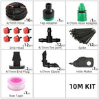 Garden Supplies 5-40M Drip Irrigation System Plant Watering Set Watering Kits Adjustable Drippers for Irrigation Micro Garden Watering System Irrigation Supplies(10 Meters) - Image 2