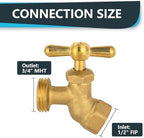 50Pack Seelink 1/2" FIP x 3/4" MHT No-Kink Hose Bibb Valve - Image 2