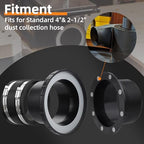 4"&2.5" Magnetic Dust Collection Fittings for 6 Woodwork Shop Machines - Image 5