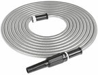 75ft 304 Stainless Steel Garden Hose Water Hose with Adjustable Nozzle Outdoor Heavy Duty Flexible Lightweight,No Kink - Image 2