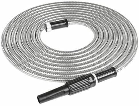 75ft 304 Stainless Steel Garden Hose Water Hose with Adjustable Nozzle Outdoor Heavy Duty Flexible Lightweight,No Kink - Image 2