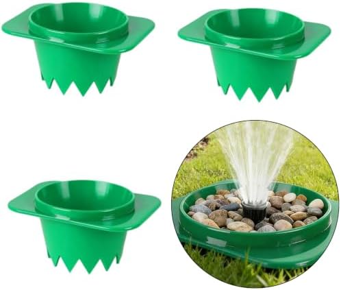 Grass Sprinkler Head Guard Green Cup Barrier Around Buried Rotary Heads for Yard Upkeep and Garden Watering Needs Sprinkler Head Cover Irrigation Guard Buried Rotary Cover Yard Mower Bumps Green Cup - Image 7