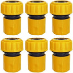 6PCS 3/4 1/2 inch Garden Hose Pipe Repair Connector Fitting Tubing Quick Connection(1I2inch-2way-6pcs(1)) - Image 2