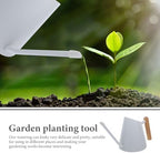 Stainless Steel Watering Pot with Wood Handle Large Capacity Long Spout Indoor Outdoor Plant Watering Can Wear-Resistant Kettle for Garden Flowers Succulents - Image 7