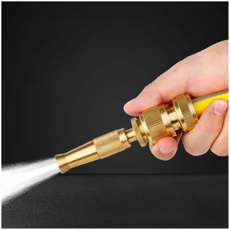 Brass High Pressure Spray Gun with Quick Connect Adjustable Hose Nozzle - Image 4