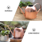 Housoutil Rose Gold Stainless Steel Watering Can with Long Spout, 500ml Indoor Garden Sprinkler Pot, Rustproof Plant Watering Bottle for Houseplants and Patio Gardening - Image 6