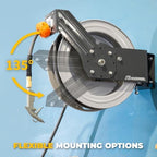 Retractable Air Hose Reel, 3/8" x 70 ft Heavy Duty - Image 6