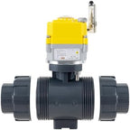 Smart electric valve 3/4 inch PVC joint ball valve Tuya APP smart wifi water shut-off valve DC24V AC110V-230V power adapter and power-off return setting. Timing water valve DN20MM - Image 5