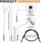 5 Pack Pressure Washer Needle Tips, Equipped with a High Pressure Hose to Prevent Head Breakage, 1/4 Quick Connect for Washer, AC Coil, Water Heater and Appliance Cleaning - Image 6