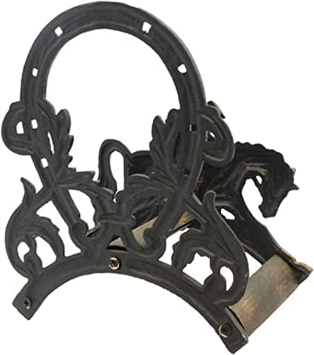 Garden Hose Holder Garden Hose Hanger Water Pipe Rack European Style Retro Wrought Iron Horse Style Creative Hose Rack Reel Home Decoration Garden - Image 3