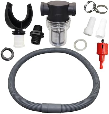 Rain Barrel Kit - Complete Rainwater System, Water Barrel Kit | Rainwater Collection Downpipe, Easy Install Rain Barrel, Eco-Friendly Water Storage Solution, Rain Catcher for Home by Unknown
