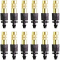 Copper Atomizer with 1/4 Inch Barb Adjustable Misting Spray Nozzle Brass Fog Sprinklers Gardening by Unknown