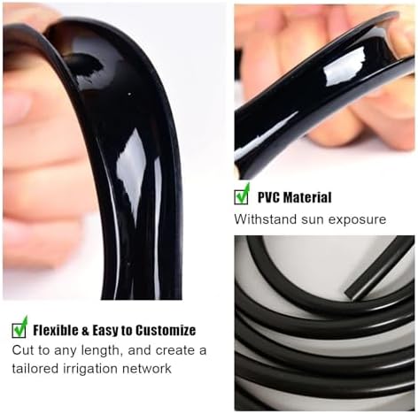 Drip Irrigation Tubing 8/11mm 8/12mm 9/12mm PVC Watering Hose for Outdoor - Image 3