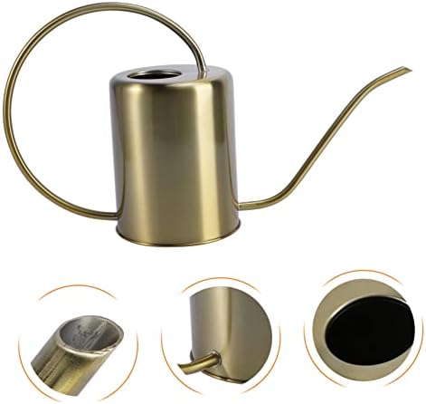 Holibanna Brass Watering Can for Plants Long Spout Stainless Steel Kettle 1.5L Capacity for Indoor and Outdoor Use Practical Watering Pot Ergonomic Handle - Image 4