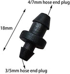 Garden Lawn Sprinkler Irrigation System 100Pcs Garden Hose End Connector Greenhouse Micro Drip Irrigation System 3 / 5mm 4 / 7mm Hose End Plug - Image 4