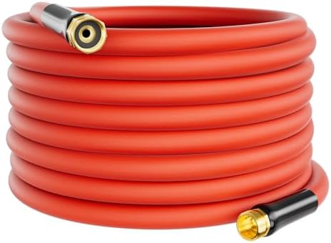 5/8" x 50FT Hot/Cold Rubber Garden Water Hose, -50℉ to 190℉ by Fatazoii