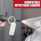 3600 PSI Pressure Washer Gun with Swivel & 4 Nozzles, Connect Foam Cannon Car Wash – High Pressure Spray Gun with 3/8" Quick Connect Plug, Anti-Kink Design for Cars Home & Outdoor Cleaning (Blue) - Image 2