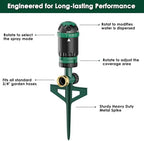 FANHAO Gear Drive Sprinkler with Metal Base, 360° Rotating Lawn Sprinkler - Image 4