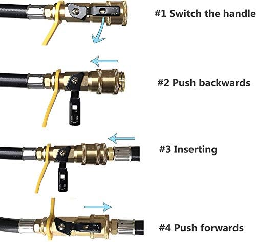 24 Ft RV Propane Quick Connect Extension Hose with 1/4 Inch Hose Fittings - Image 4
