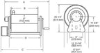 Reelcraft CA33118-L - 3/4" x 175 ft. 1000 psi, Hand Crank Hose Reel - Image 3