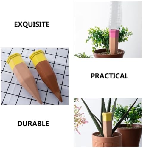 6pcs Automatic Clay Irrigation Spikes Plant Watering Dropper with Drip Irrigation Feature Sturdy Self-Watering Tool for Easy Plant Care Random Color - Image 3