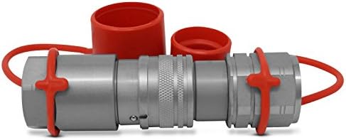 Summit Hydraulics 3/4" NPT Skid Steer Flat Face Hydraulic Quick Connect Couplers/Couplings Set w/Dust Caps (Pack of 2) - Image 4