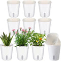 Ziliny 10 Pcs 5.91 Inch Self Watering Planters with Water Indicator by Ziliny