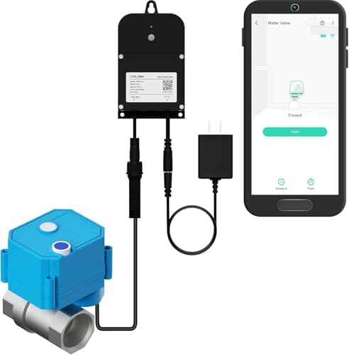 YoLink Water Shutoff Kit: 0.75" Stainless Ball Valve + Valve Controller by YoLink