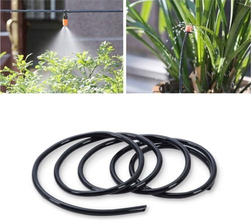 4/7mm Garden Watering Hose 1/4'' PVC Water Tubing Garden Auto Drip Irrigation Pipe, for Plant Watering and Misting Cooling(40m) - Image 5