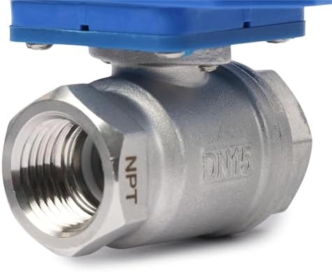 U.S. Solid 1/2" Motorized Ball Valve with US Plug 110VAC NSF Certified 304SS Electrical Ball Valve,Auto Return, Normally Closed (Pack of 12) - Image 6
