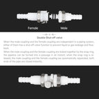 2Pcs 1/4" Plastic Panel Mounting Hose Barb Quick Connector Coupling - Image 4