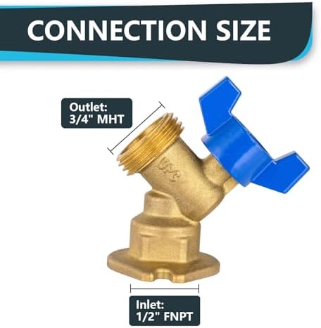 50Pack Seelink 1/2" FIP x 3/4" MHT Hose Bibb Valve - Image 2