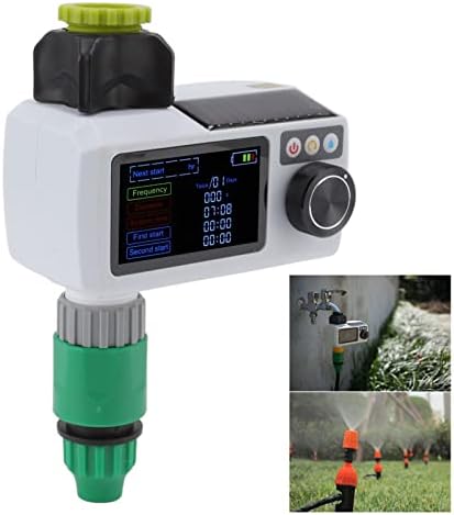 JTLB Solar Smart Water Timer, IP68 Real Time Self Inspection Solar Powered Hose Timer Automatic Drip Irrigation Kit for Outdoor Garden Lawn Irrigation System - Image 4