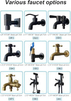 Outdoor Stainless Steel Vertical Garden Faucet StandFreestanding Hose Holder Weatherproof FloorMounted Water Column Stylish Outdoor Water Tap & Fountain Feature (Color: E) - Image 3