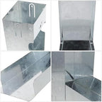 Rainwater Diverter for 3x4 Inch Downspout, Iron, Foldable - Image 6