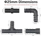 PE Pipe Barb connectors, tees, Elbows, Straight-Through end Plugs, Garden drip Irrigation Hoses, reducers, splitters(End Plug,25mm,20 Pieces) - Image 4
