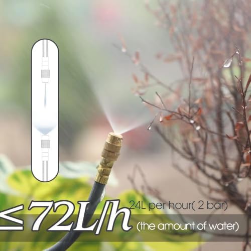 50PCS 0.236Inch Bendable Mist Nozzle,Length - 7.87Inch Copper Sprinkler - Image 6