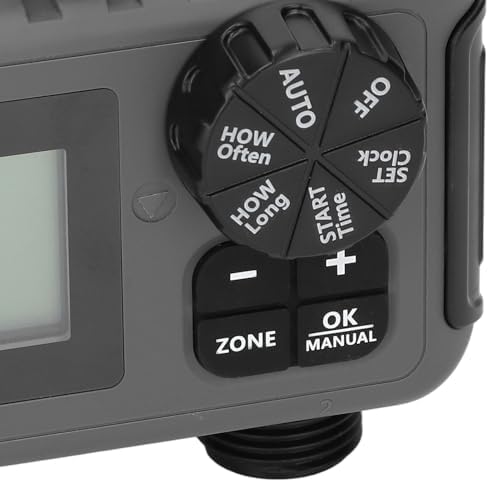 Tnfeeon Sprinkler Timer, ABS Water Timer for Garden Hose, Large Screen with Rain Sensor Port, 1 Min to 5H59Min Programmable Automatic Watering for Yard Lawn Irrigation - Image 7
