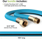 Aeromixer THE HOSE-(2 Pack) 3/4 Inch Garden Hose 100 Ft,Kinkless Commercial Garden Hoses, Heavy Duty Industrial Water Hoses for Outdoors, 650 PSI High-Pressure Watering Tool for Farming and Gardening - Image 5