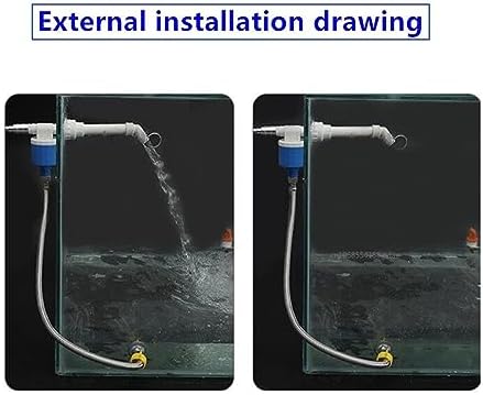 0.2-12kg 1" Male Thread Water Level Valve Tower Float Ball Valve Tank Flush Toilet Accessories External Installatio (Size : 3/4", Color : Upper Water Inlet) - Image 6