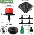 Garden Supplies 5-60M Drip Irrigation System Plant Watering Set Watering Kits Adjustable Drippers for Irrigation Micro Garden Watering System Irrigation Supplies(15M18Pcs) - Image 5