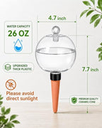 4 Pack 26 oz Extra Large Plant Self Watering Globes with Caps - Image 2