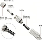 50pcs Dust Removal and Humidification Nozzles Brass Misting Nozzles Outdoor Cooling Systems Attachment for Mister and Misting for Plant Sprayer 3 sections Aperture0.1mm - Image 5