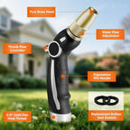 RESTMO Garden Hose Nozzle, Heavy Duty Water Hose Sprayer Nozzle, Silver - Image 3