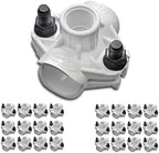 Dawn Industries 125C, 1-1/4" Saddle Tee x 1/2˝ FPT, KwikSeal Plastic Saddles Poly, Made in USA (25pc) by Unknown