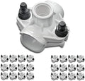 Dawn Industries 100C, 1" Saddle Tee x 1/2˝ FPT, KwikSeal Plastic Saddles Poly, Made in USA (25) by Unknown