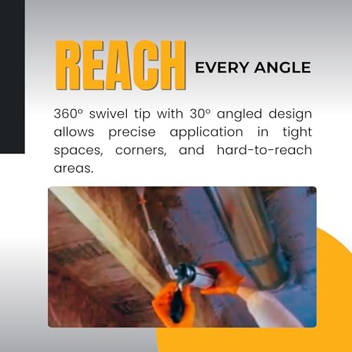 Vega Bond Spray Foam Gun 360° with Swivel Tip Heavy-Duty Pro Foam Gun Only - Image 6