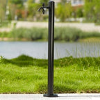 Stainless Steel Garden Water Column Hose Stand with Faucet - Decorative Water Fountain Dispenser for Efficient Irrigation and Outdoor Washing Solutions by Unknown